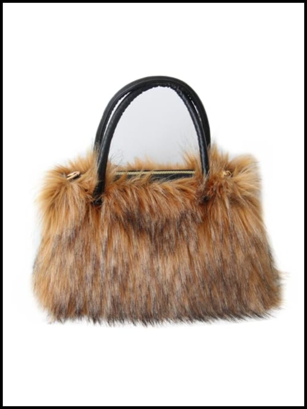 Women's Faux Fur Tote Handbag Furry Fluffy Satchel Purse Gift